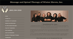 Desktop Screenshot of massageandspinaltherapy.com